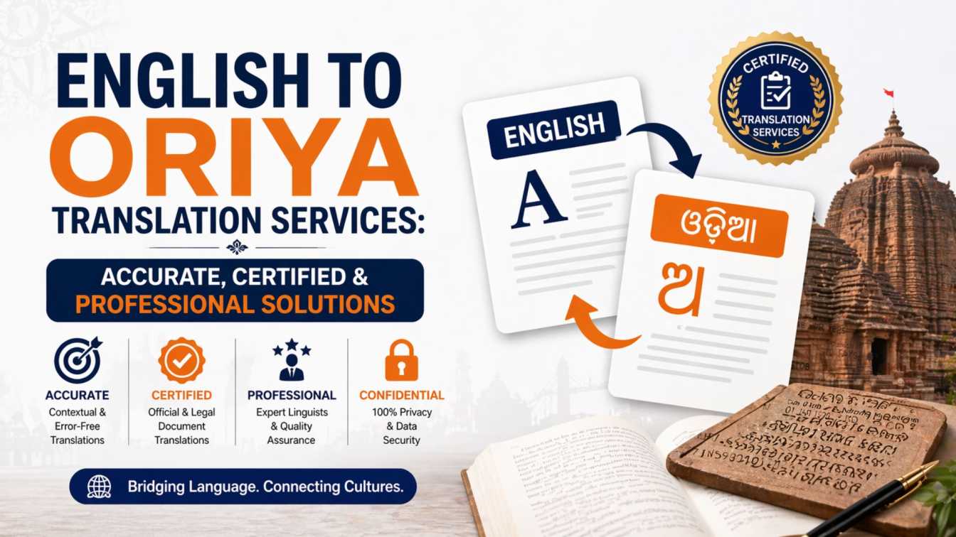 English to Oriya Translation Services: Accurate, Certified & Professional Solutions